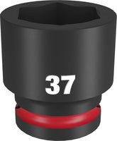 Milwaukee SHOCKWAVE Impact Duty 49-66-6396 Impact Socket, 21 mm Socket, 3/4 in Drive, Hex, Square Drive, 6 -Point